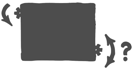 Gears in an opaque box